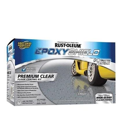 RUST-OLEUM Rust-Oleum 1604719 90 oz Epoxyshield Premium Floor Coating Kit; Clear 1604719